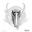 Hephaestus combined with a Shoebill stork tattoo design idea