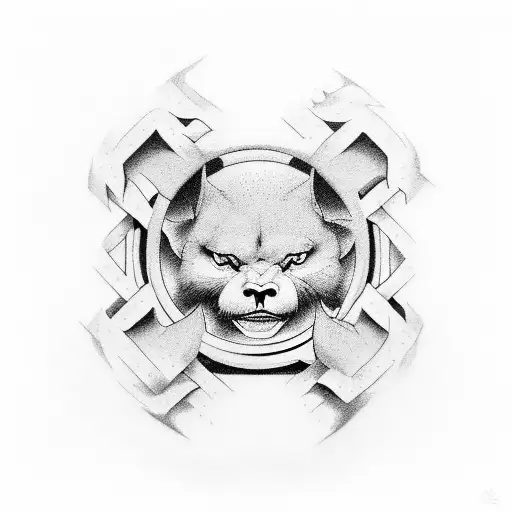 represent the notion of balance with wrote judo in japanese  in the center tattoo design idea