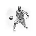kobe bryant realistic tattoo design idea