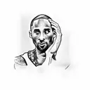 kobe bryant realistic tattoo design idea