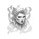 Ginger from "the Path" video game tattoo design idea