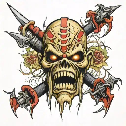 iron maiden eddie iron maiden tattoo design idea