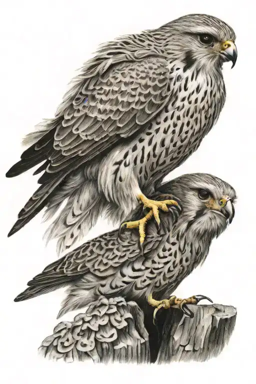 kestrel tattoo design idea