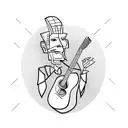 old guitarist by picasso tattoo design idea