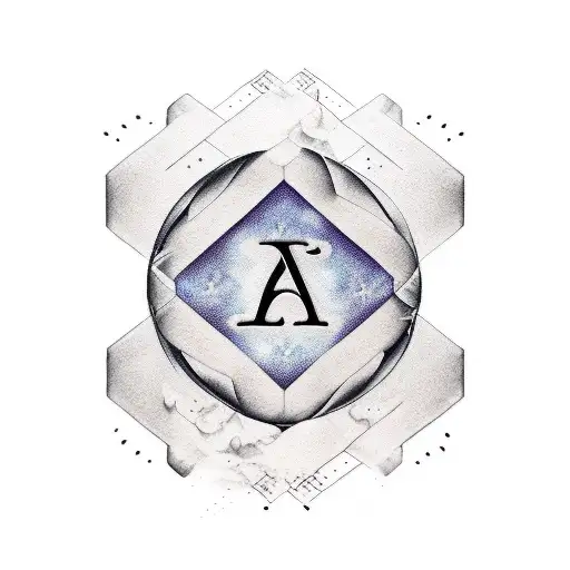 Lettering "Vega" vertically with shading and clouds around it tattoo design idea