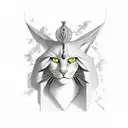 Vega with shading and clouds around it tattoo design idea