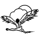 Icarus tattoo design idea