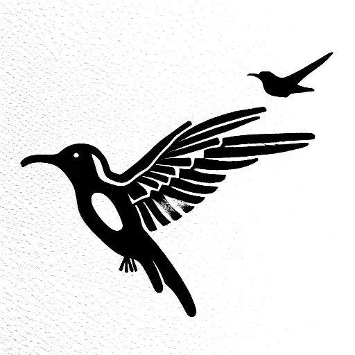 ushuaia Ibiza colibri tattoo design idea