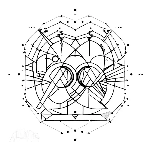 A constellation mashup of Aries, Aquarius, Leo, and Sagittarius forming a unique celestial pattern tattoo design idea