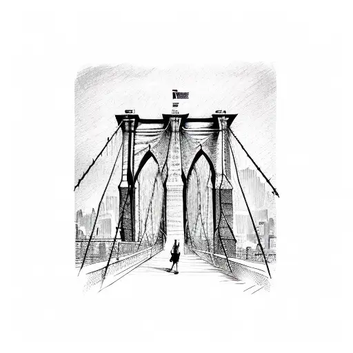 the brooklyn bridge tattoo design idea