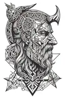 odin tattoo design idea