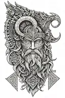 odin tattoo design idea