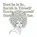 Don't be so harsh on yourself, you're living for the first time tattoo design idea