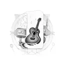 guitar coco remember me tattoo design idea