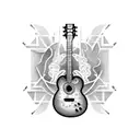 guitar coco remember me tattoo design idea