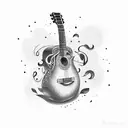 guitar coco remember me tattoo design idea