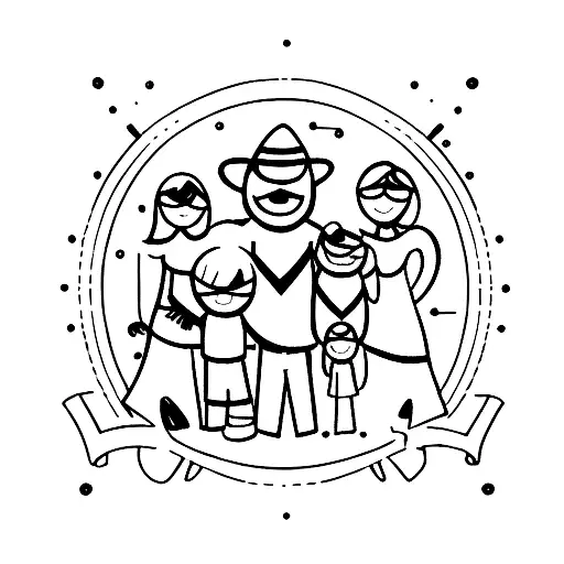 family unity tattoo design idea