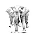elephant miscarriage tattoo design idea