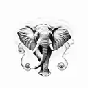 elephant miscarriage tattoo design idea