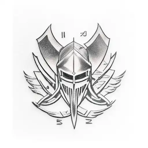 i want knight from escape from tarkov tattoo design idea