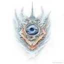 falling ikar tattoo design idea