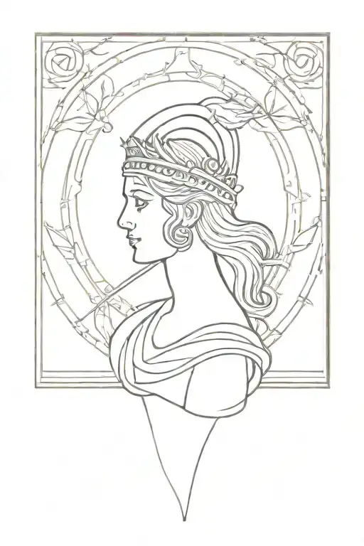 Symbolism of being a Disciple of Athena the greek goddess of wisdom tattoo design idea