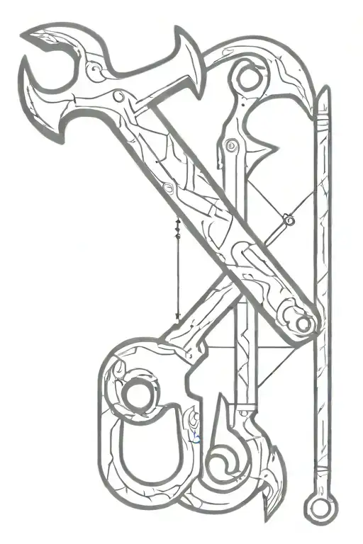 spanner tools tattoo design idea