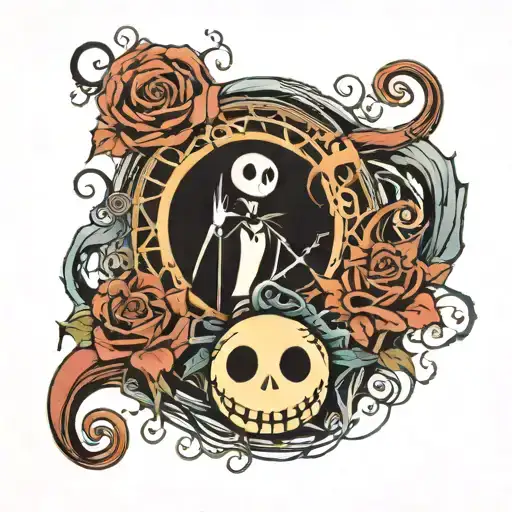 nightmare before Christmas AIYGIWTGWY AIYDIWTDWY tattoo design idea