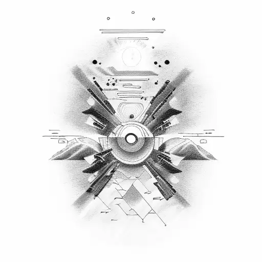 interstellar, anxiety, juice Wrld, blindness, brain surgery  tattoo design idea