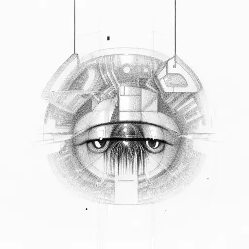 interstellar, anxiety, juice Wrld, blindness, brain surgery  tattoo design idea