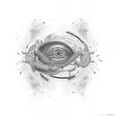 interstellar, anxiety, juice Wrld, blindness, brain surgery  tattoo design idea