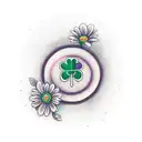 apple pen rollerskates shamrock book heart family friends adventure sun surf live love laugh music cross passion daisy  tattoo design idea