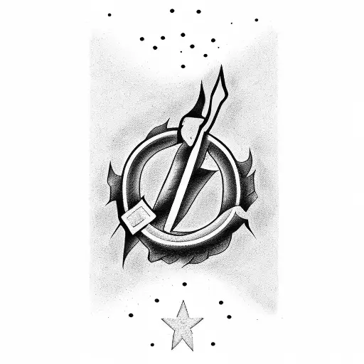 A tattoo of Nacho Libre grilling Texas BBQ tattoo design idea