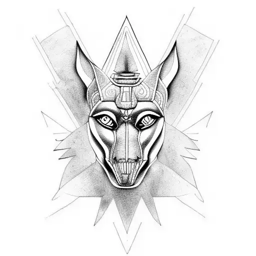 anubis tattoo design idea