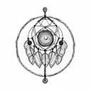 Igbo dreamcatcher tattoo design idea