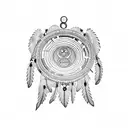 Igbo dreamcatcher tattoo design idea