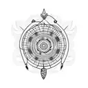 Igbo dreamcatcher tattoo design idea