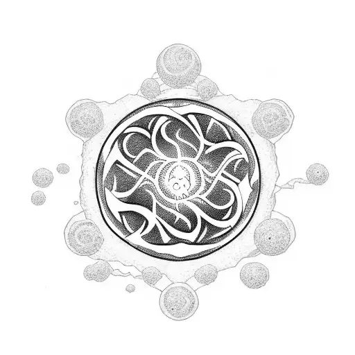 yog sothoth on a glacier tattoo design idea