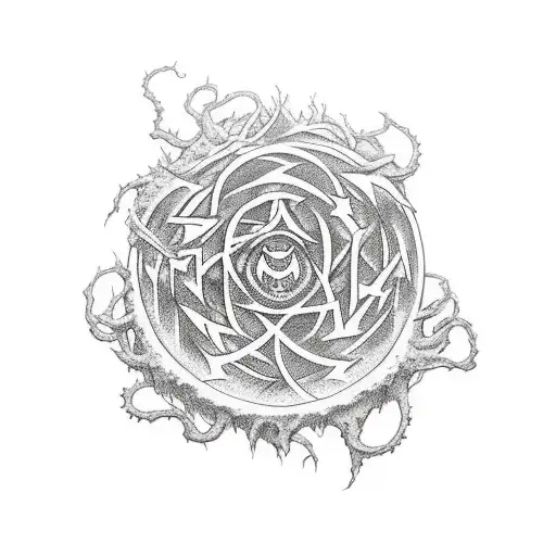 yog sothoth on a glacier tattoo design idea