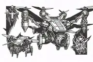 murder drones tattoo design idea