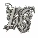 2005 numbers  tattoo design idea