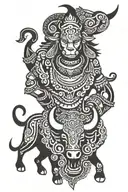 nandi bull and shiva tattoo tattoo design idea
