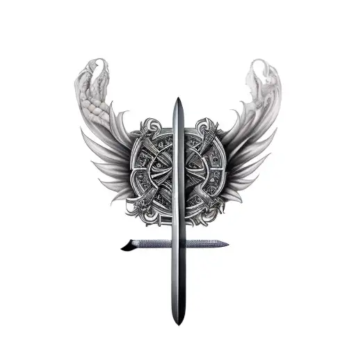 long sword  tattoo design idea