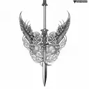 long sword  tattoo design idea