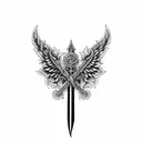 long sword  tattoo design idea