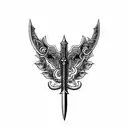 long sword  tattoo design idea