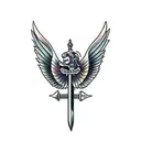 long sword  tattoo design idea