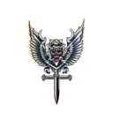 long sword  tattoo design idea