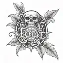 evolve or repeat as a script tattoo design idea
