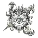 evolve or repeat as a script tattoo design idea